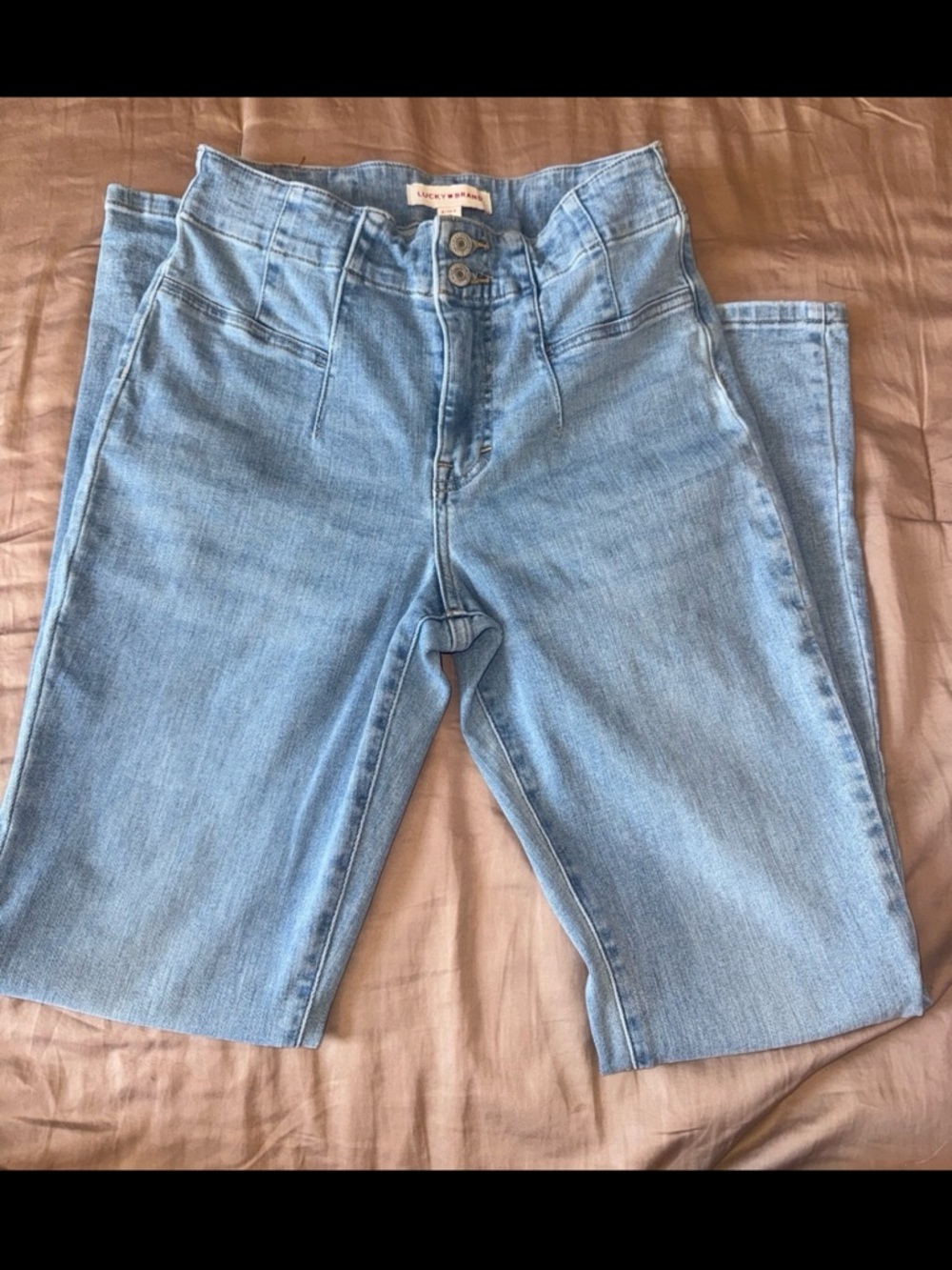 Light Blue High-Waist Women's Jeans